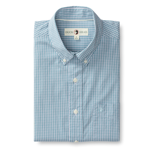 Cotton Poplin Sport Shirt - Ferry Plaid