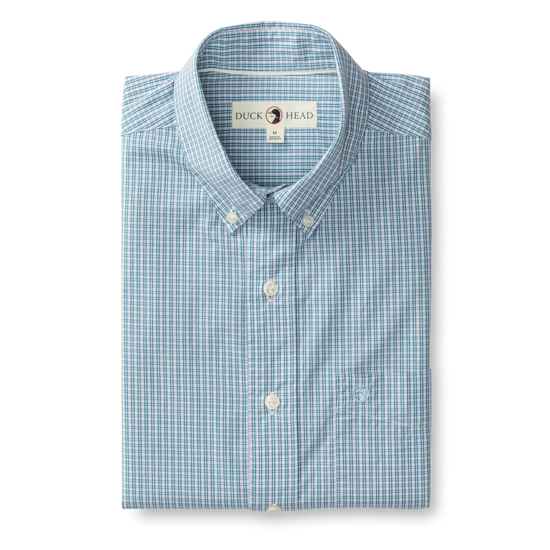 Cotton Poplin Sport Shirt - Ferry Plaid