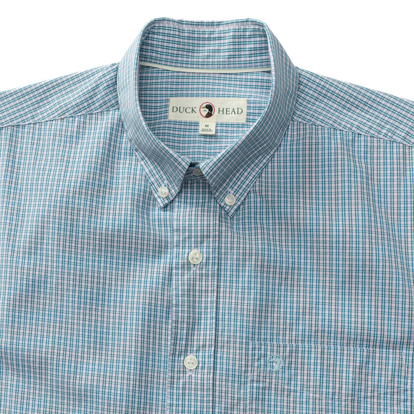 Cotton Poplin Sport Shirt - Ferry Plaid