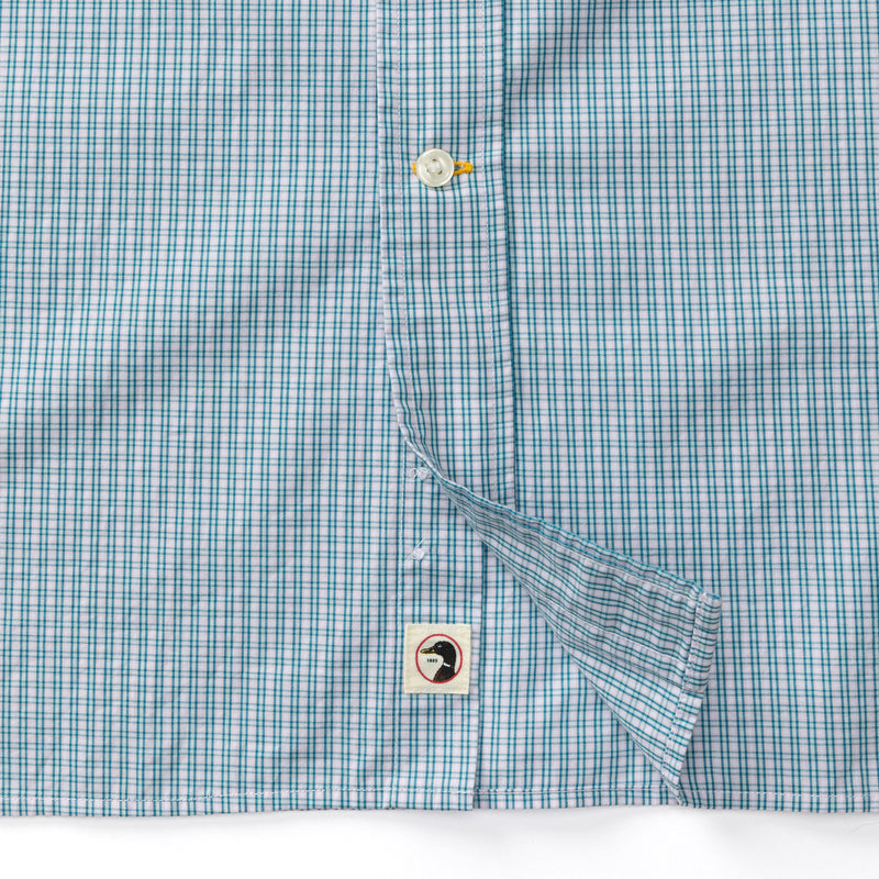 Cotton Poplin Sport Shirt - Ferry Plaid