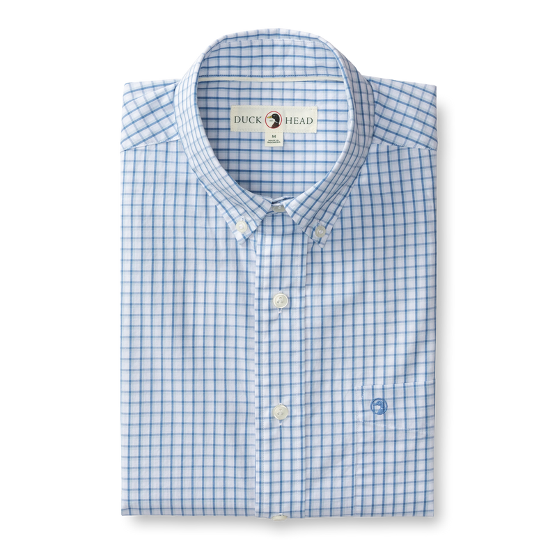 Cotton Poplin Sport Shirt - Edgewood Plaid