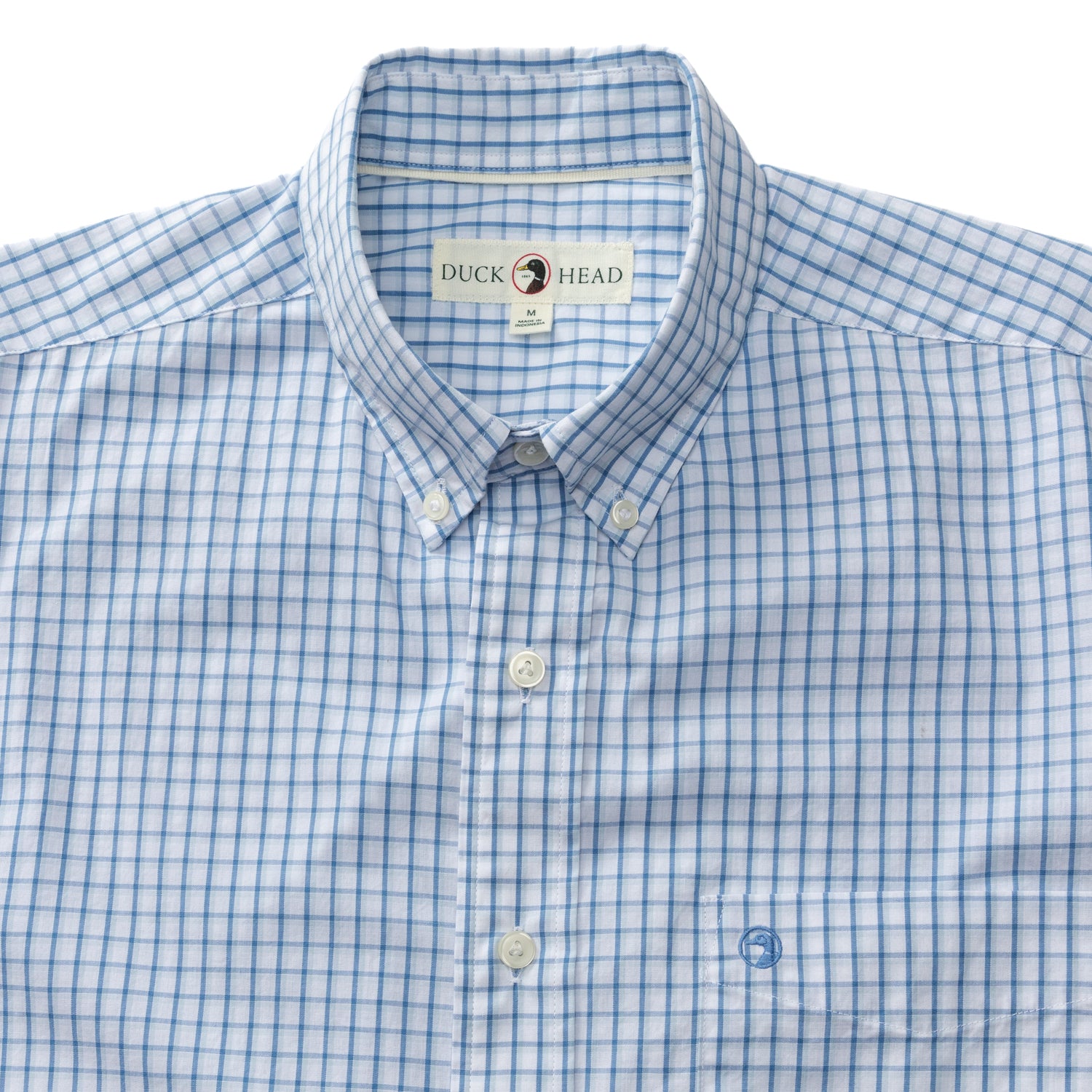 Cotton Poplin Sport Shirt - Edgewood Plaid