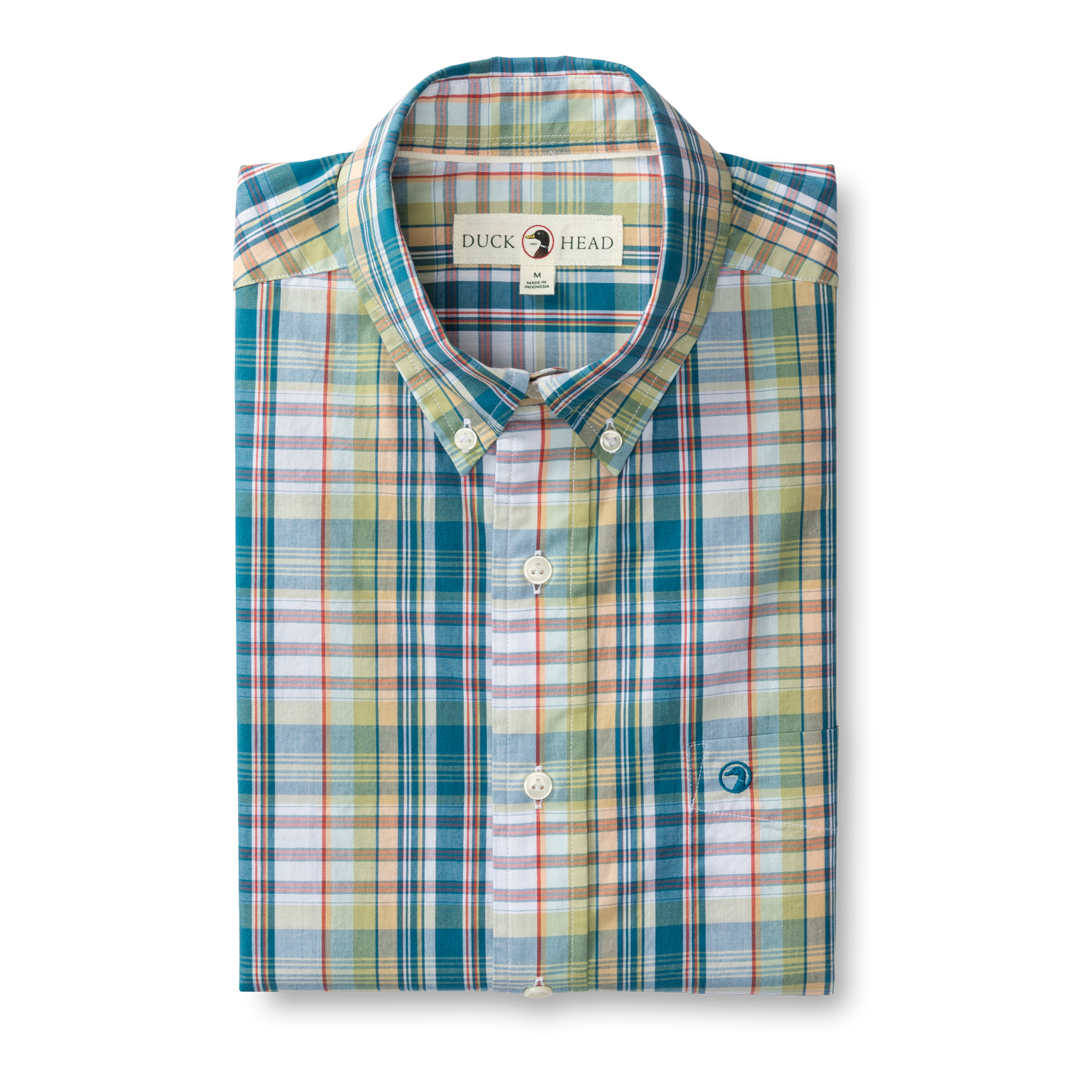 Cotton Poplin Sport Shirt - Cascade Plaid