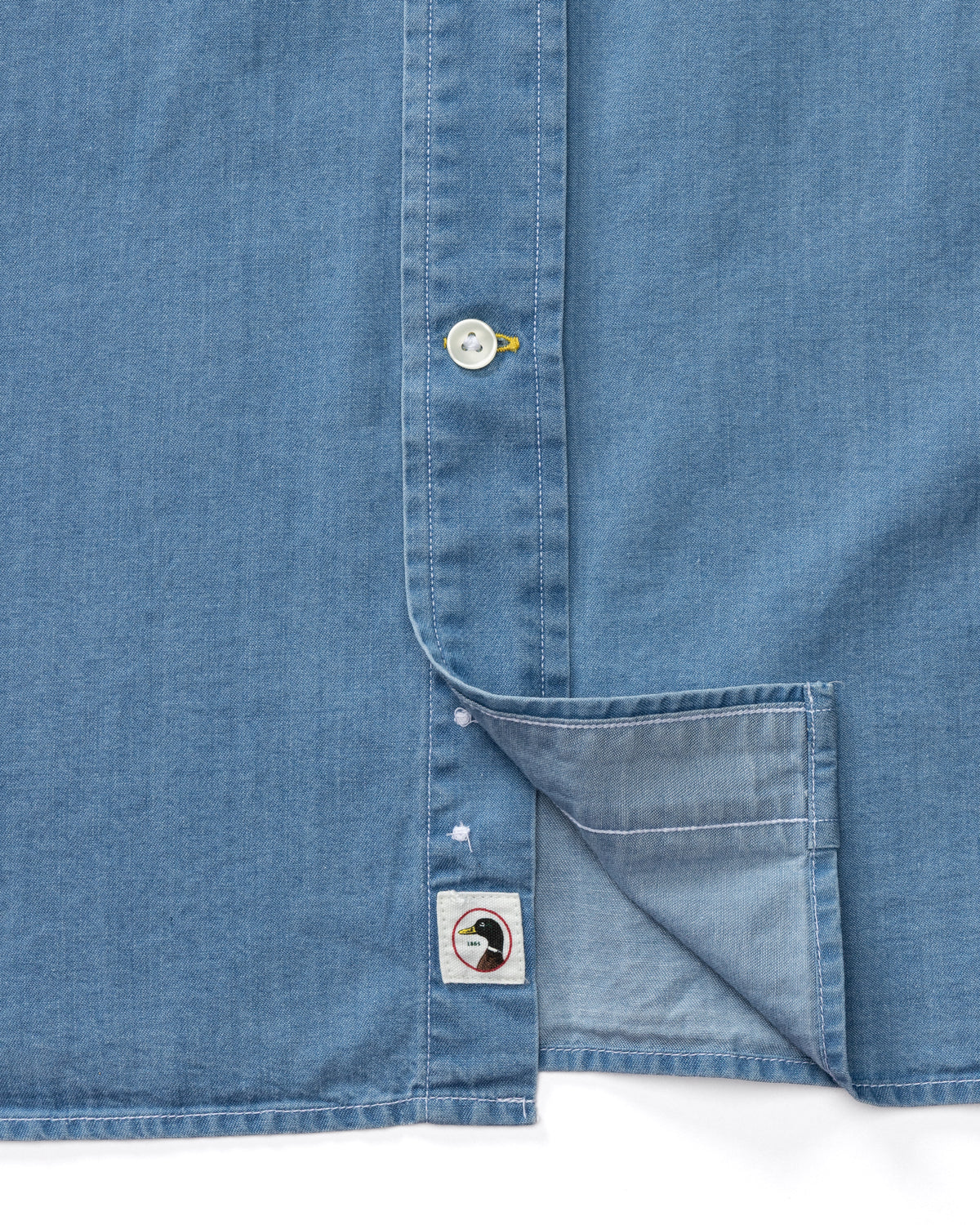 Denim Twill Sport Shirt - Dustin Solid - Denim