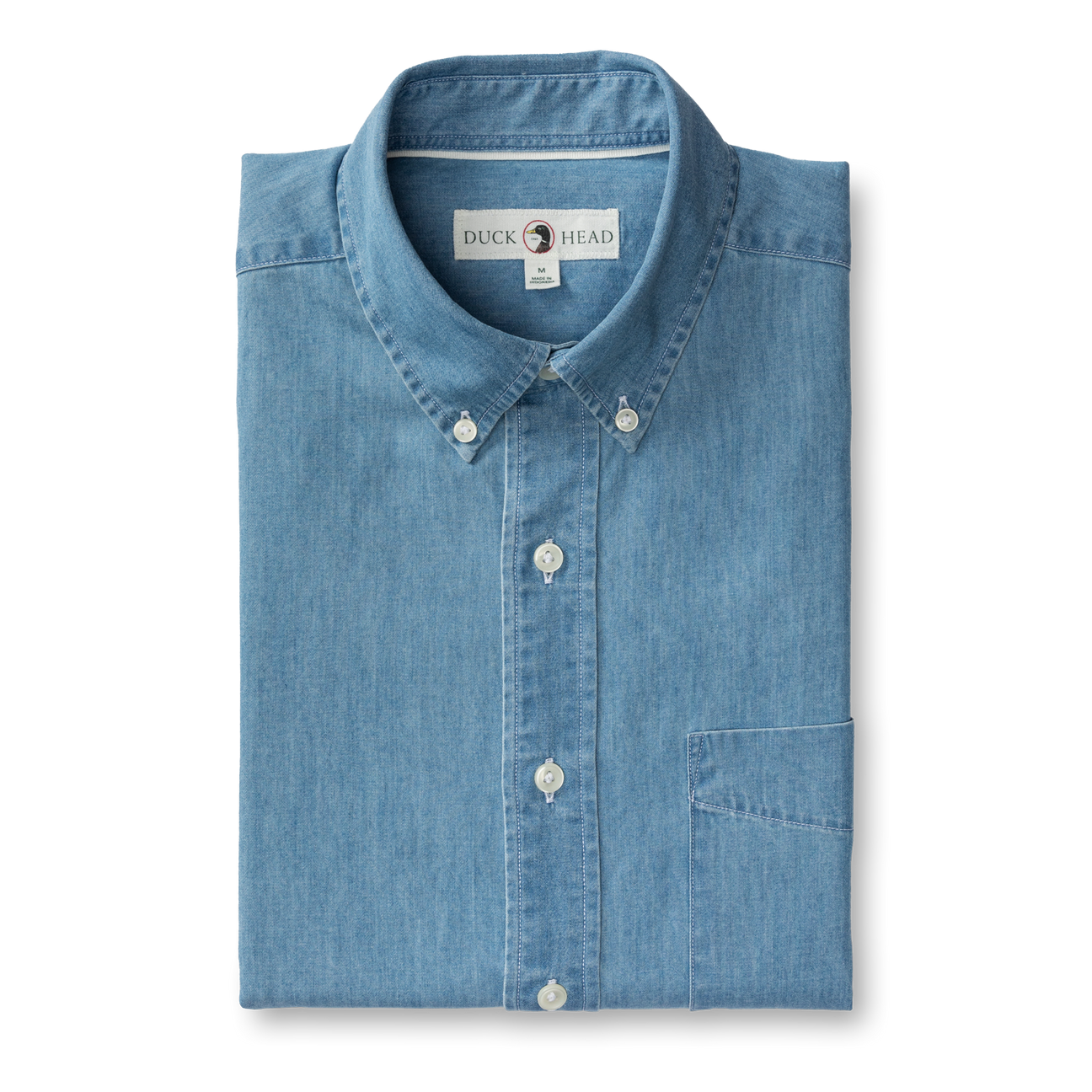 Denim Twill Sport Shirt - Dustin Solid - Denim