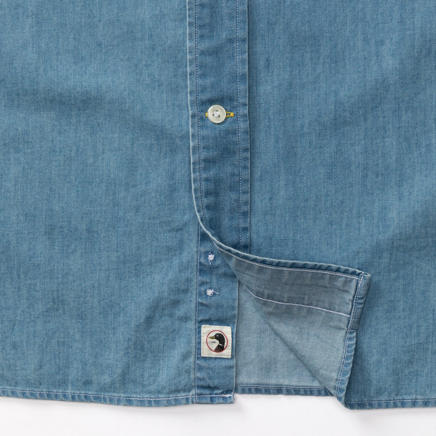 Denim Twill Sport Shirt - Dustin Solid - Denim