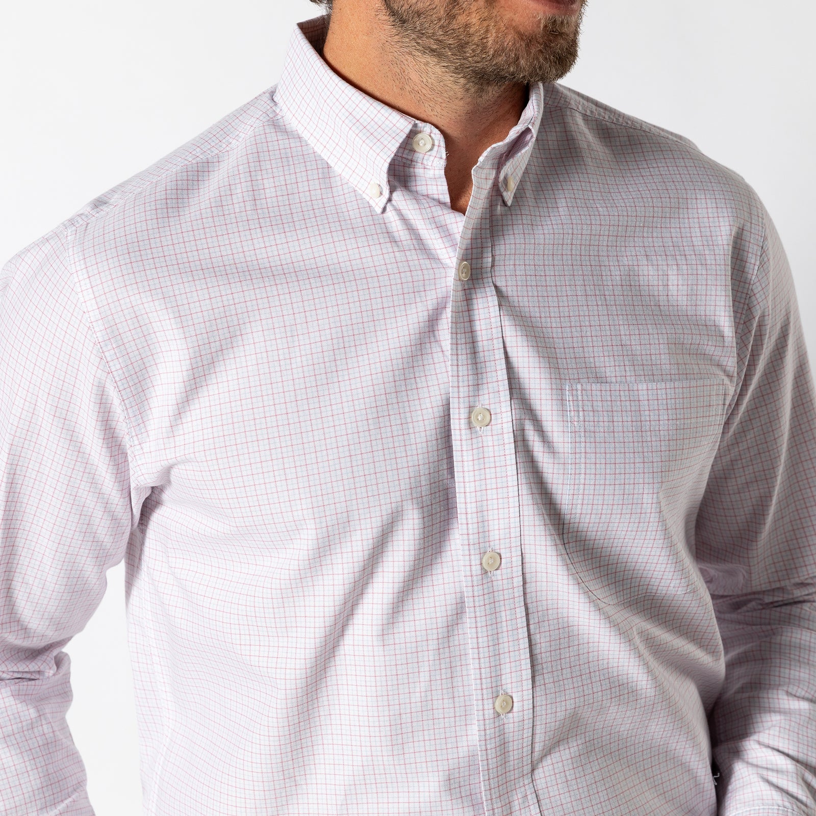Cotton Oxford Sport Shirt - Mason Plaid