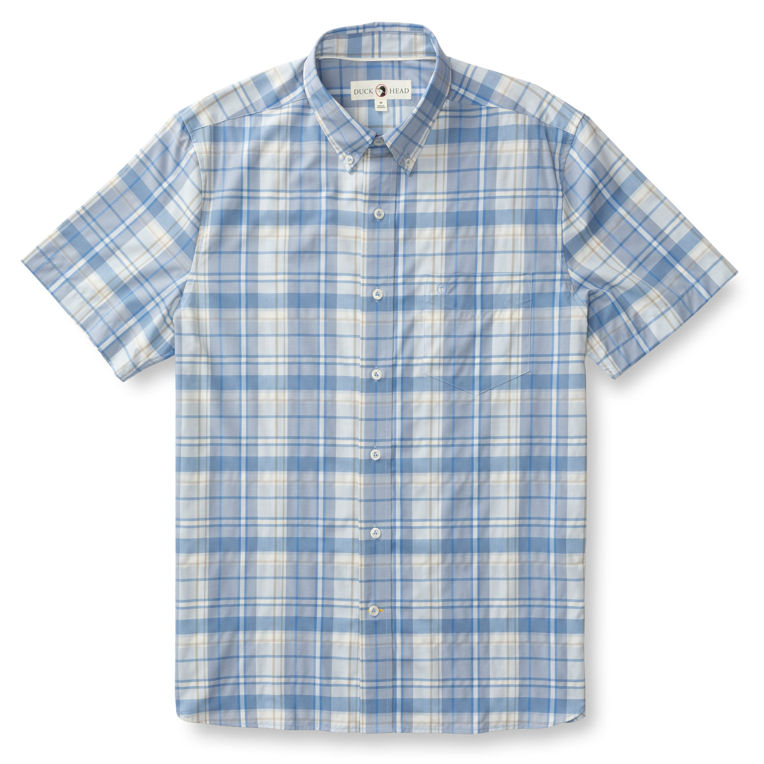 Performance Poplin Sport Shirt - Marina Plaid