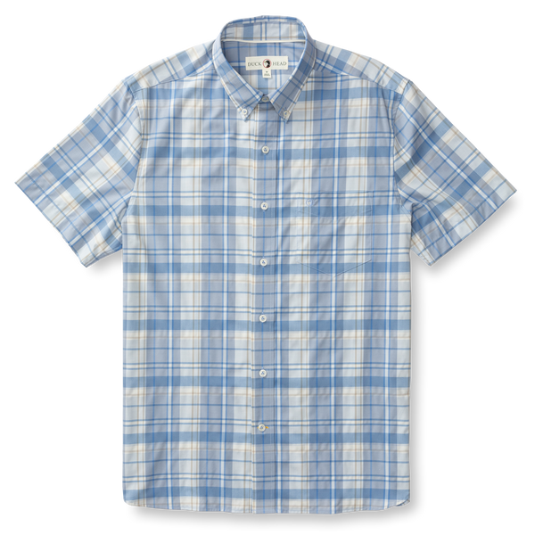 Performance Poplin Sport Shirt - Marina Plaid