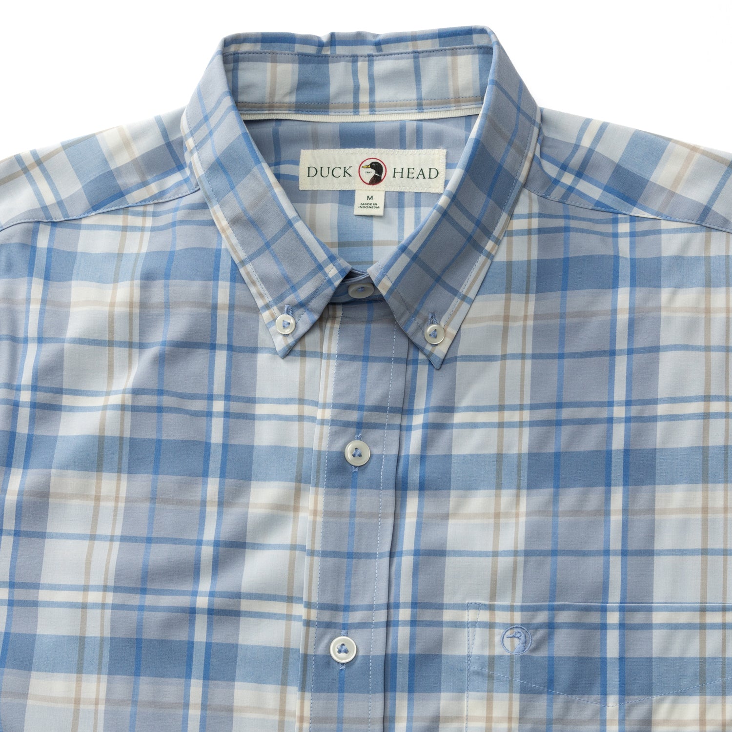 Performance Poplin Sport Shirt - Marina Plaid