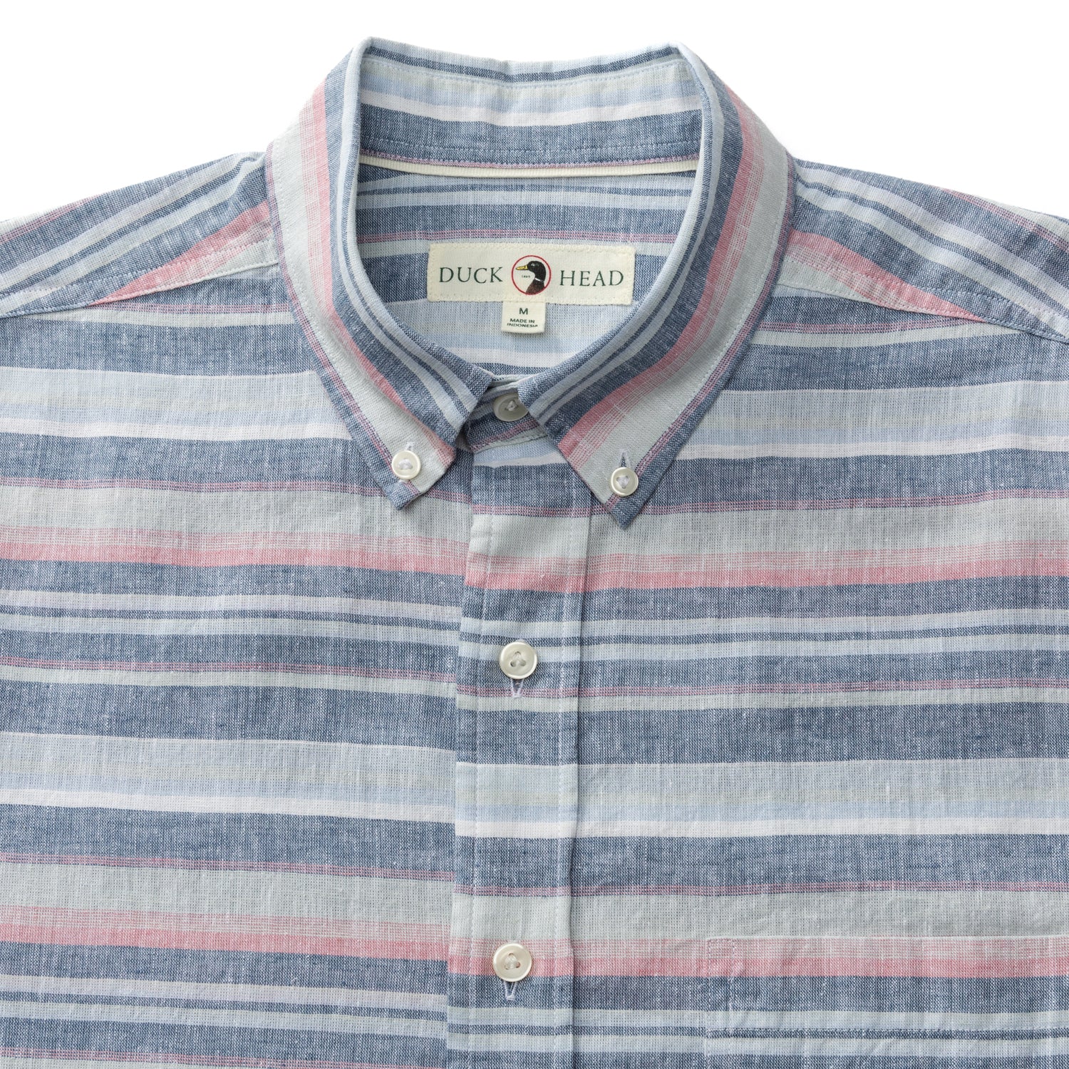 Linen Cotton Oxford Sport Shirt - Gardner Stripe