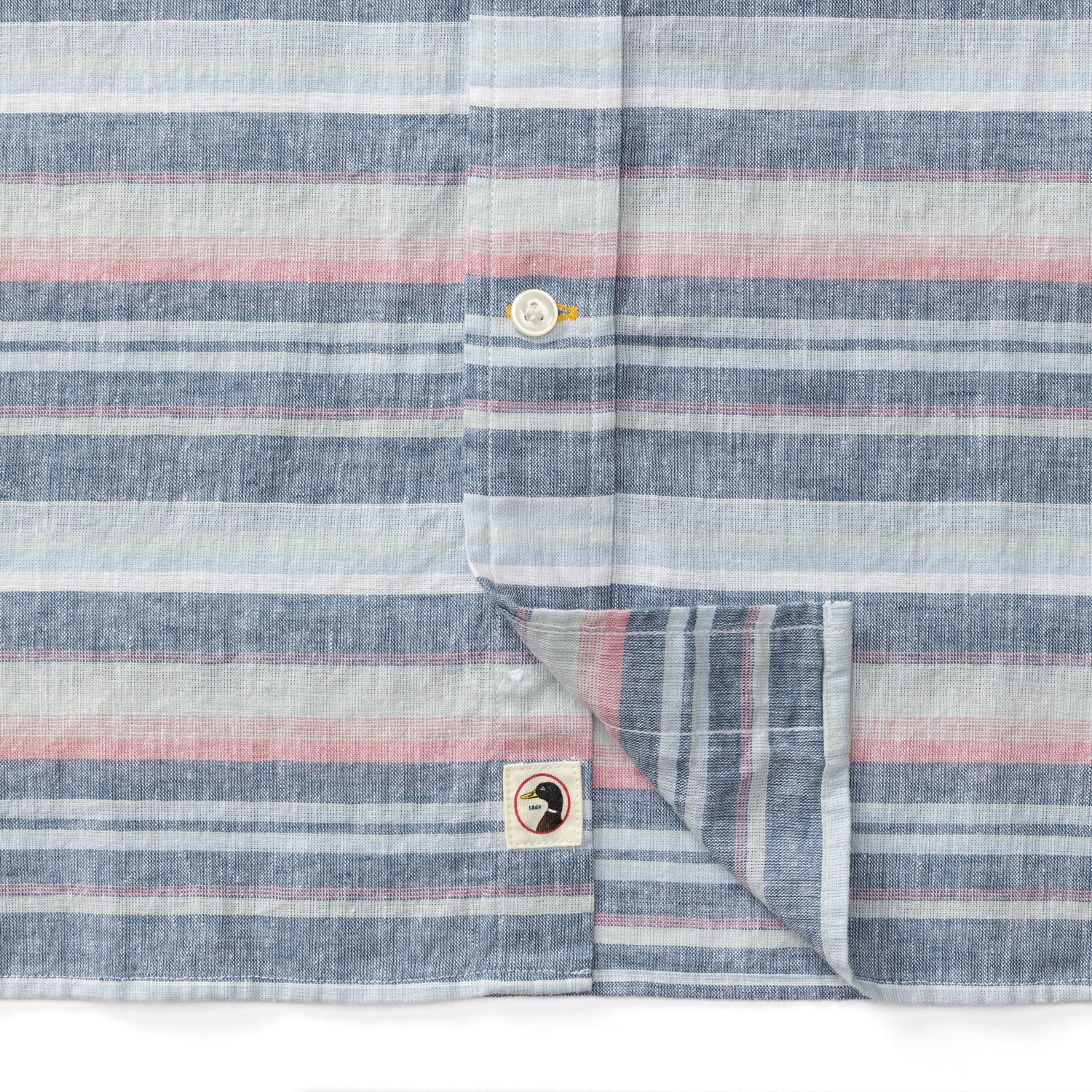 Linen Cotton Oxford Sport Shirt - Gardner Stripe