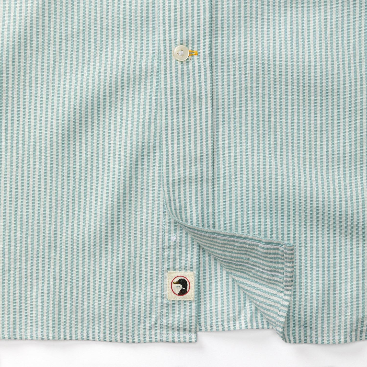 Cotton Oxford Sport Shirt - Collins Stripe - Marine Blue