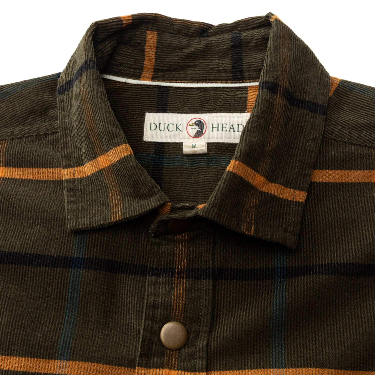 Corduroy Plaid Snap Shirt - Bankston Plaid - Deep Olive