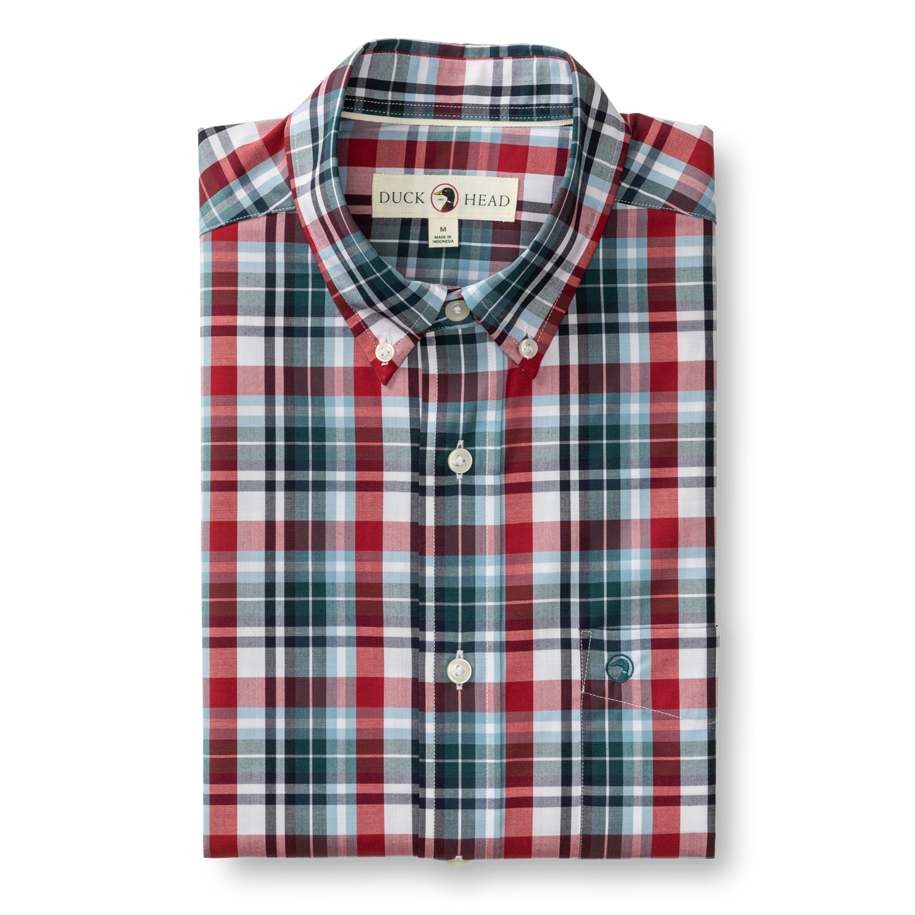 Performance Poplin Sport Shirt - Clarke Plaid - Emerald Green