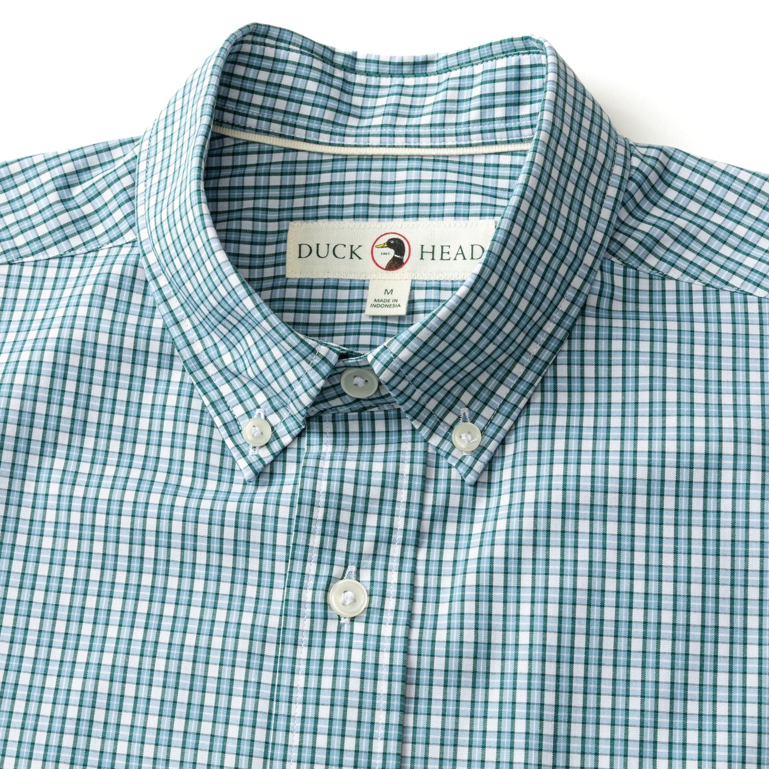 Performance Poplin Sport Shirt - Coker Plaid - Glacier Blue