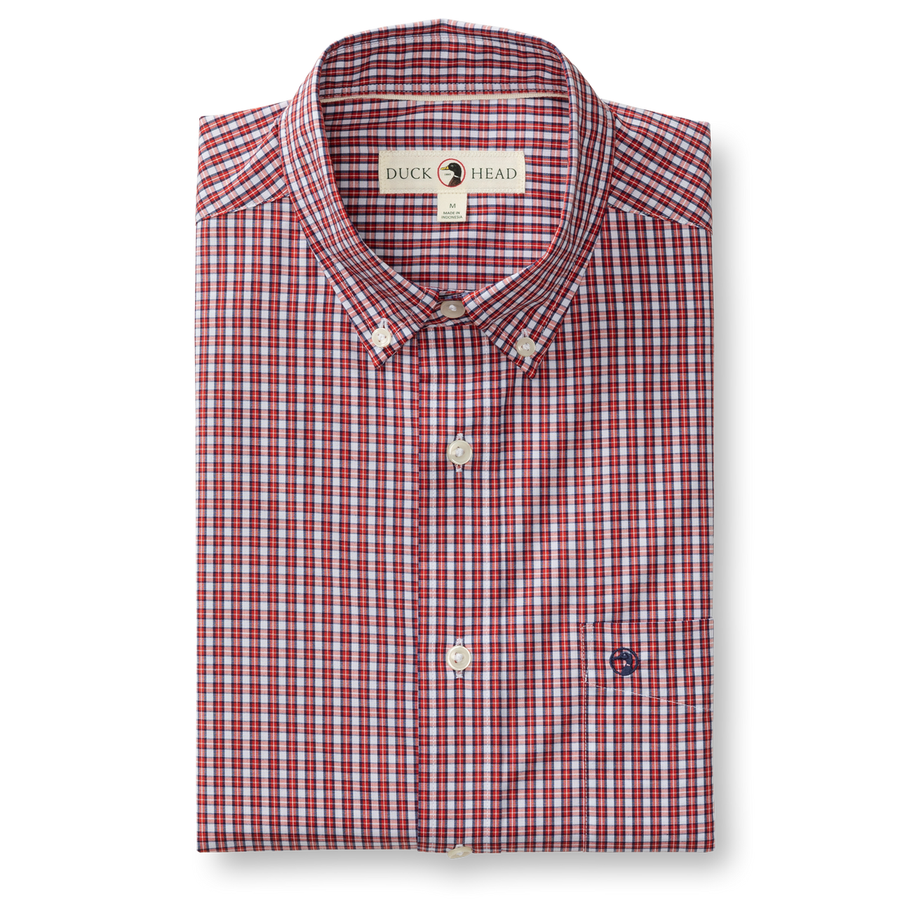 Performance Poplin Sport Shirt - Coker Plaid - Red