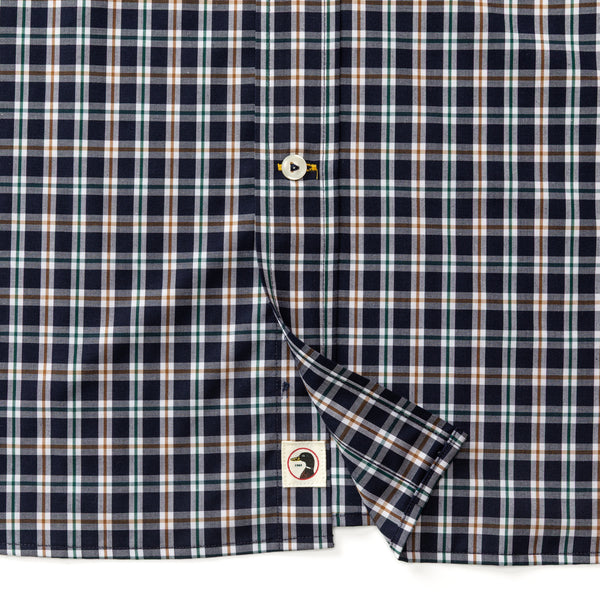Performance Poplin Sport Shirt - Moseley Plaid - Maritime Blue