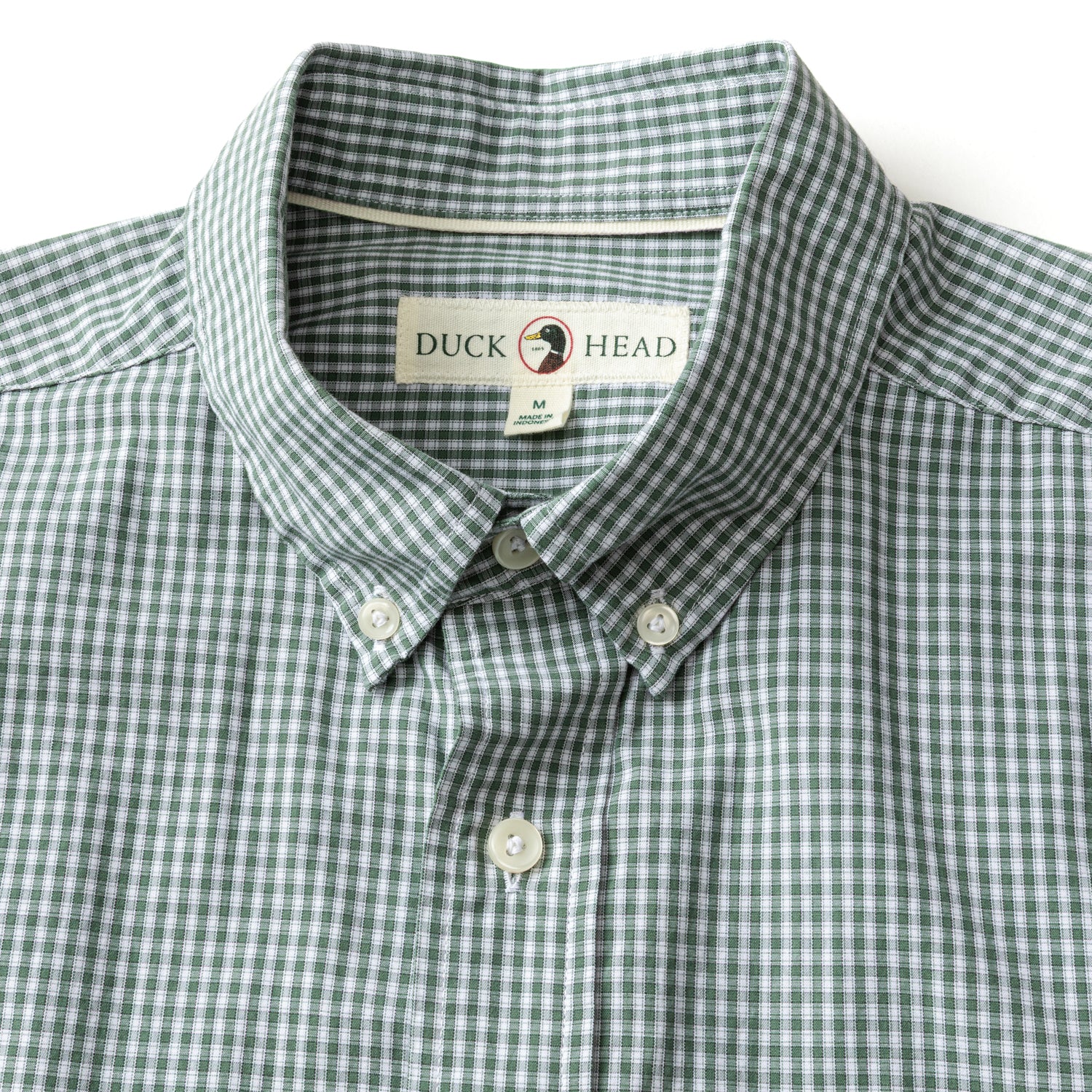 Cotton Cashmere Poplin Sport Shirt - Bolton Plaid - Duck Green