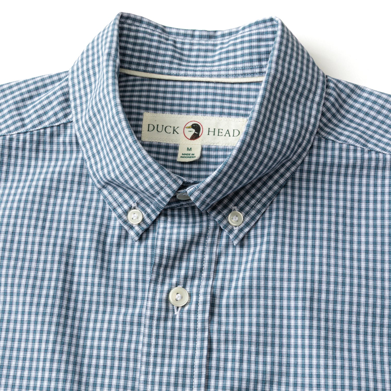 Cotton Cashmere Poplin Sport Shirt - Bolton Plaid - Teal Blue