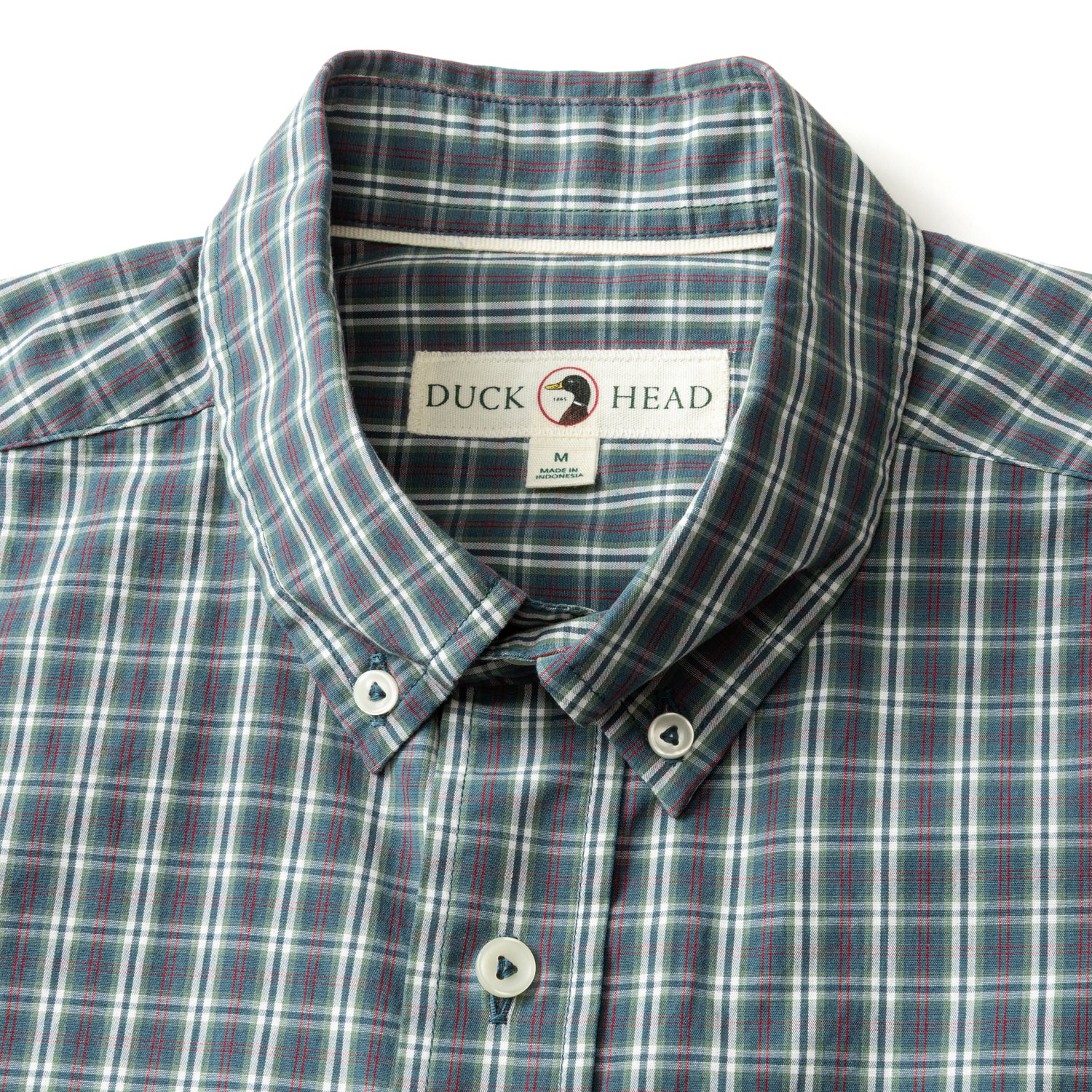 Cotton Cashmere Poplin Sport Shirt - Cody Plaid - Orion Blue