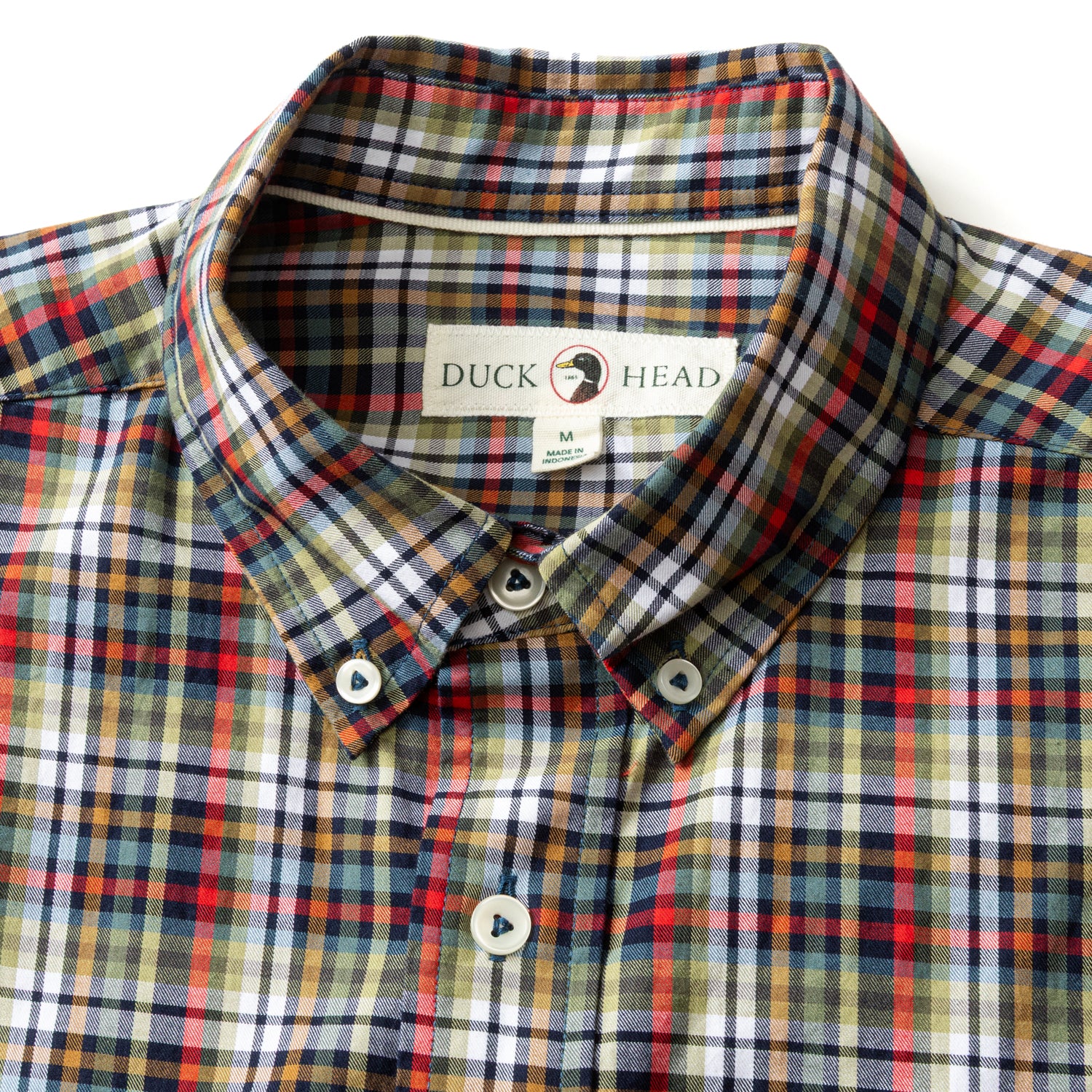 Cotton Twill Sport Shirt - Baley Plaid - Maritime Blue