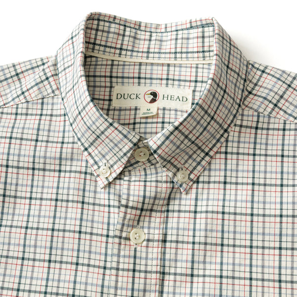 Cotton Twill Sport Shirt - Cooper Plaid - Emerald Green