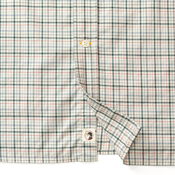 Cotton Twill Sport Shirt - Cooper Plaid - Emerald Green