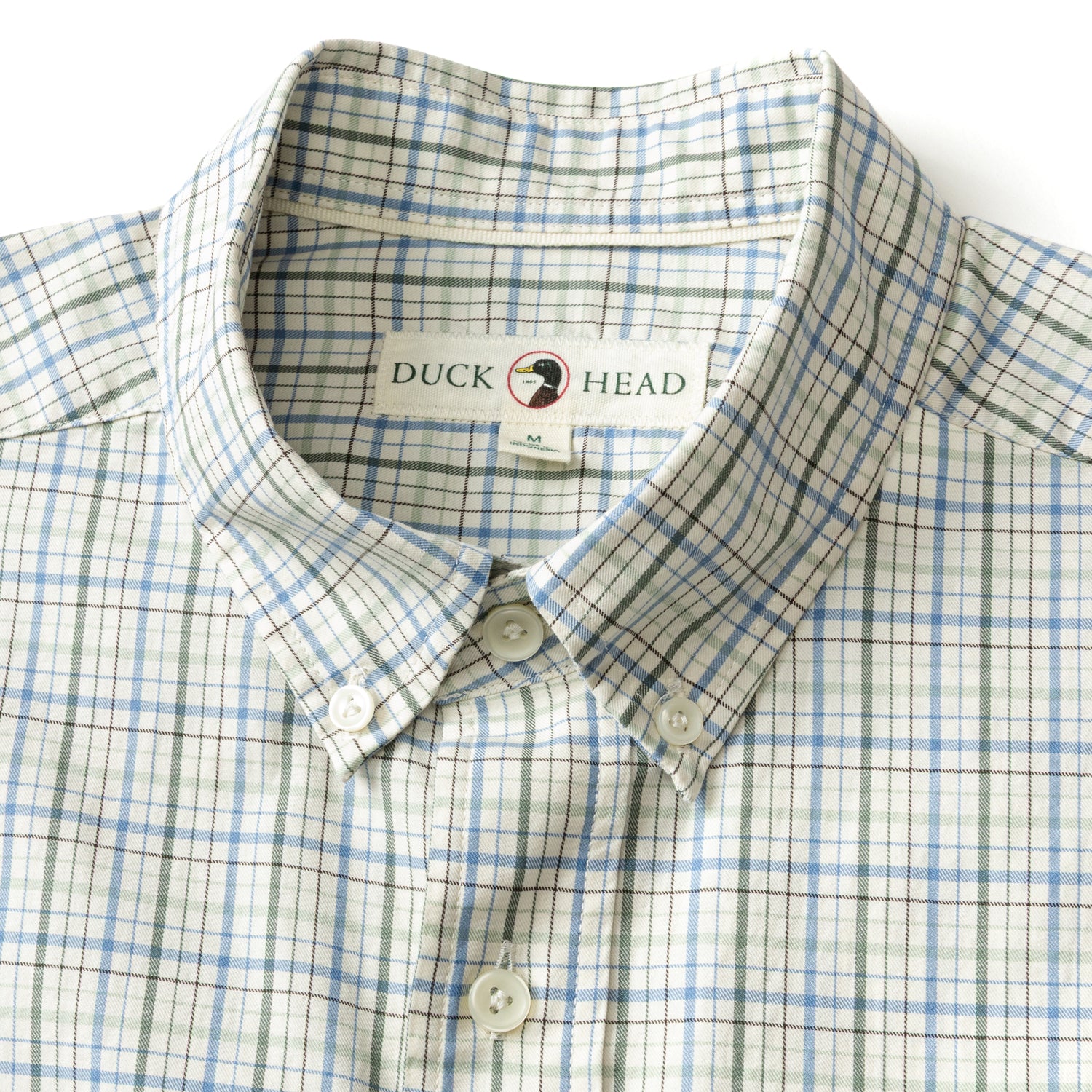 Cotton Twill Sport Shirt - Cooper Plaid - Lake Blue