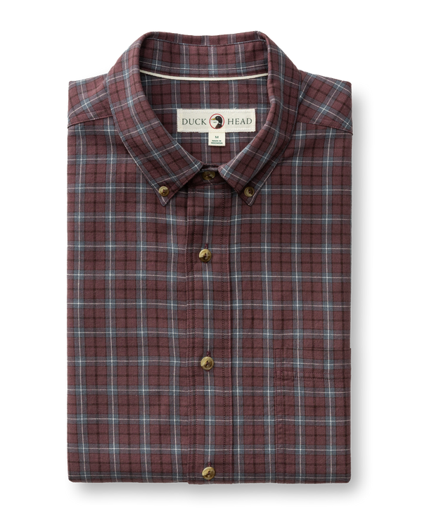 Cotton Wool Sport Shirt - Mercer Plaid - Huckleberry