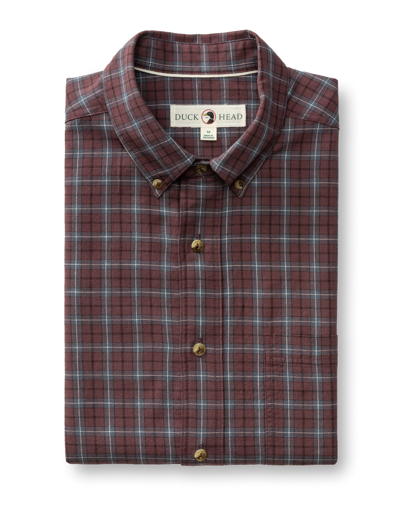 Cotton Wool Sport Shirt - Mercer Plaid - Huckleberry