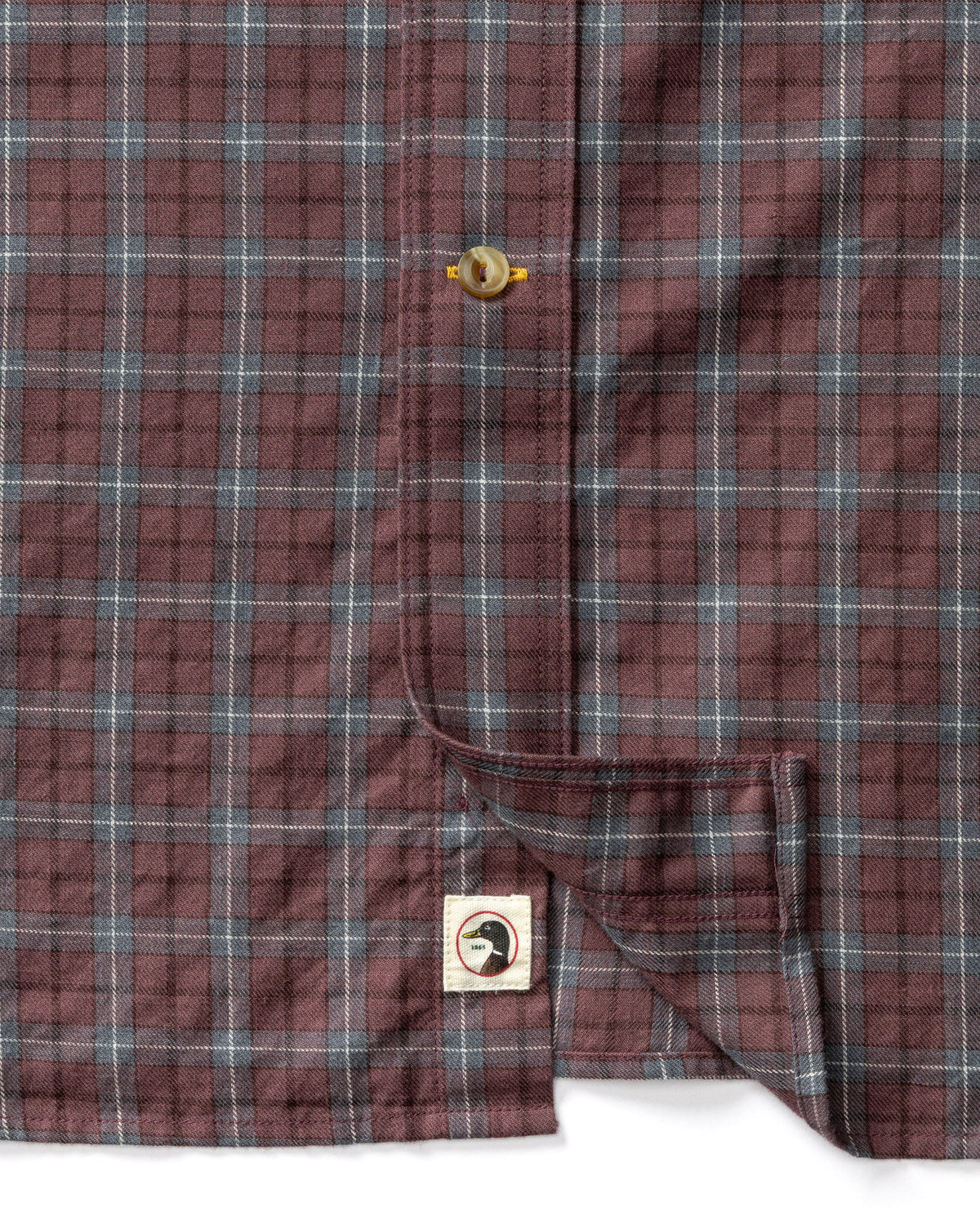 Cotton Wool Sport Shirt - Mercer Plaid - Huckleberry