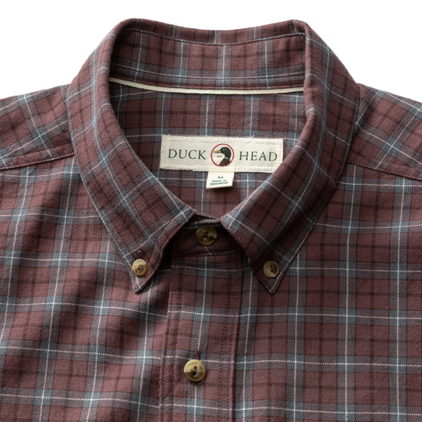 Cotton Wool Sport Shirt - Mercer Plaid - Huckleberry