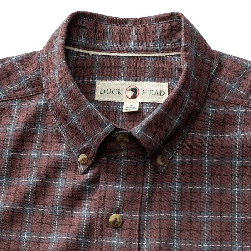 Cotton Wool Sport Shirt - Mercer Plaid - Huckleberry