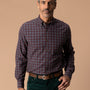 Cotton Wool Sport Shirt - Mercer Plaid - Huckleberry