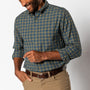 Cotton Wool Sport Shirt - Mercer Plaid - Orion Blue