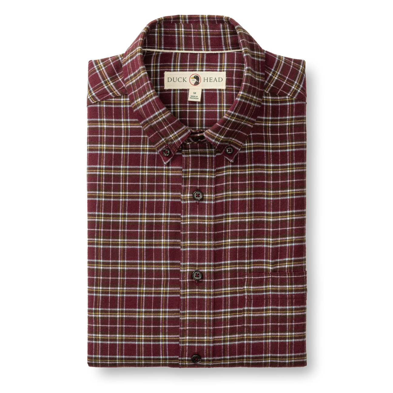 Cotton Flannel Sport Shirt - Abott Plaid - Fig