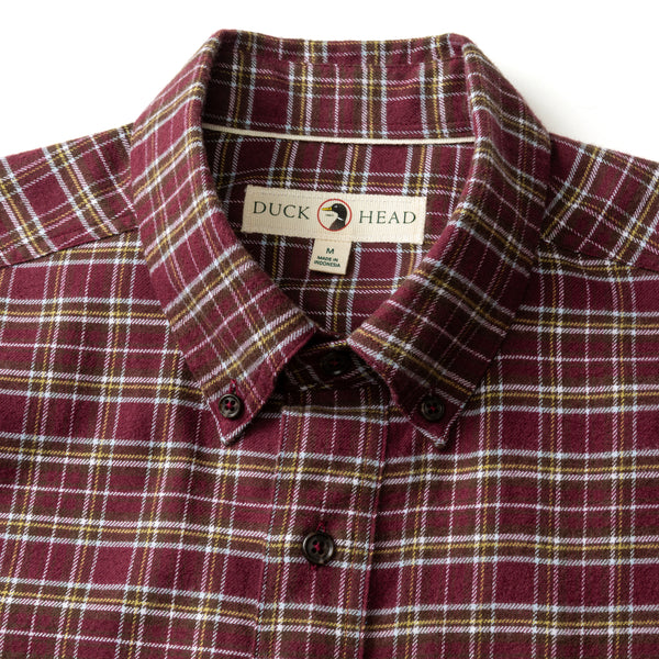Cotton Flannel Sport Shirt - Abott Plaid - Fig
