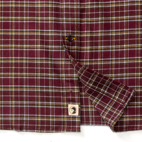 Cotton Flannel Sport Shirt - Abott Plaid - Fig