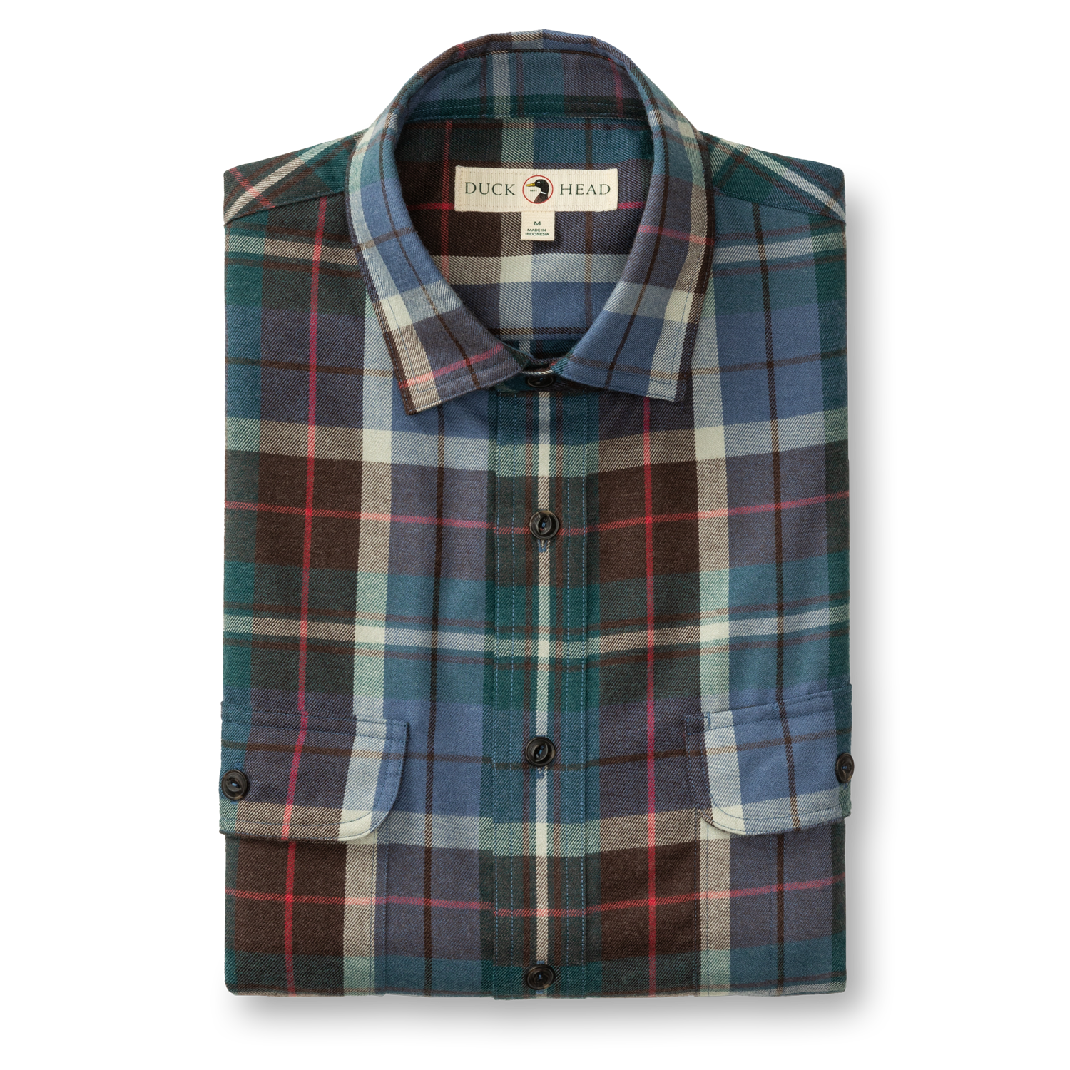 Performance Flannel Sport Shirt - Irving Plaid - Emerald Green