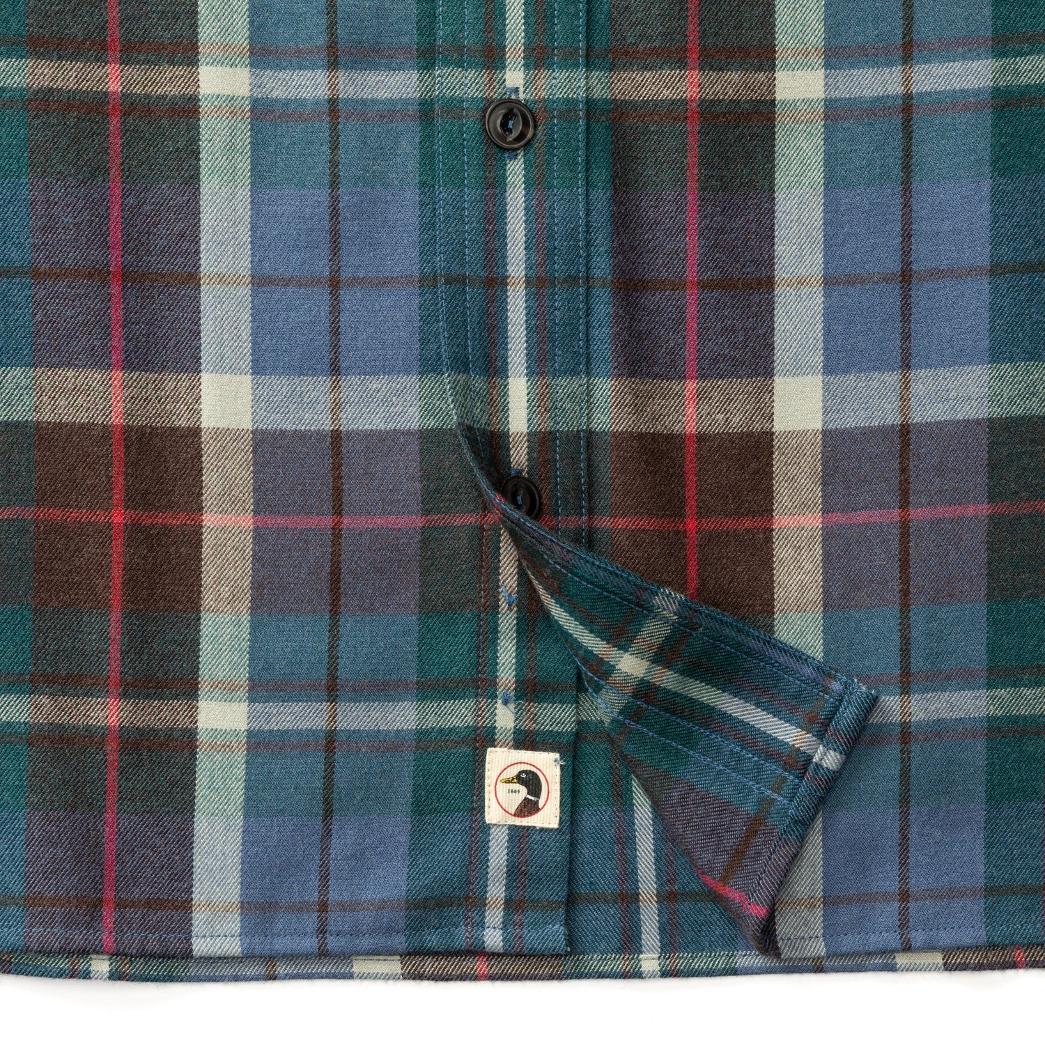 Performance Flannel Sport Shirt - Irving Plaid - Emerald Green