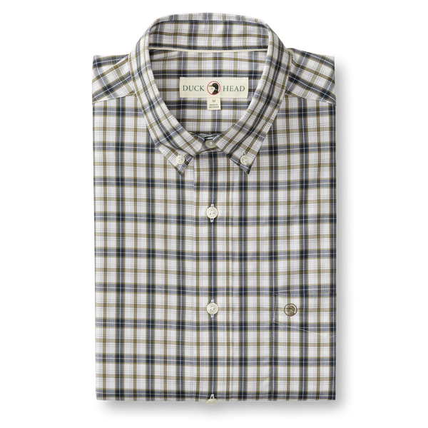 Performance Poplin Sport Shirt - Joplin Plaid - Navy