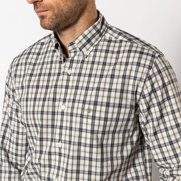 Performance Poplin Sport Shirt - Joplin Plaid - Navy