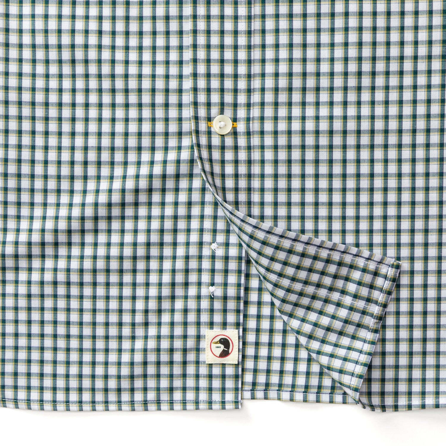 Performance Poplin Sport Shirt - Bryant Plaid - Emerald Green