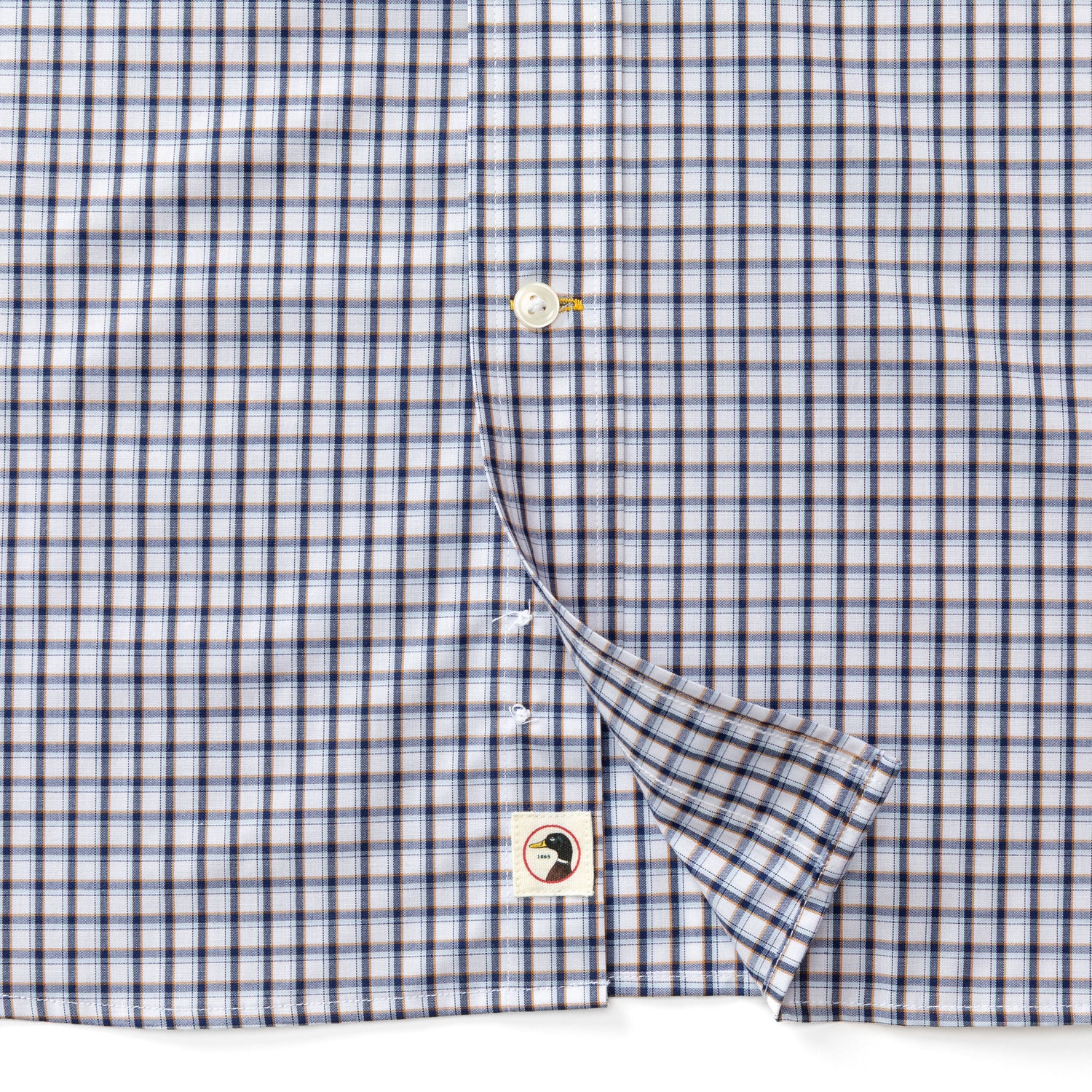 Performance Poplin Sport Shirt - Bryant Plaid - Beacon Blue