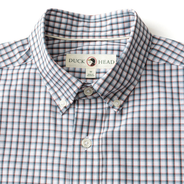Performance Poplin Sport Shirt - Bryant Plaid - Orion Blue