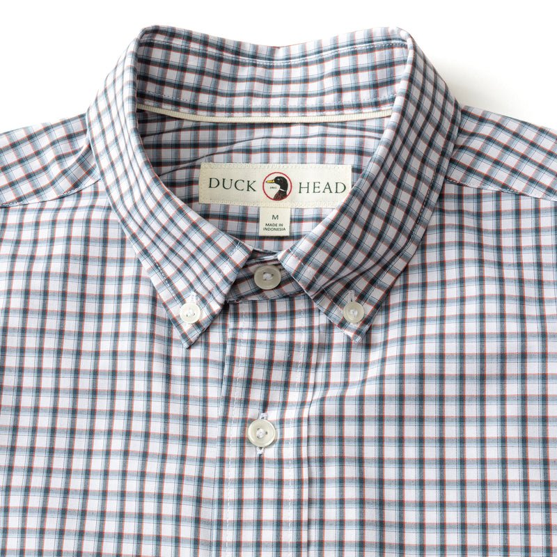 Performance Poplin Sport Shirt - Bryant Plaid - Orion Blue