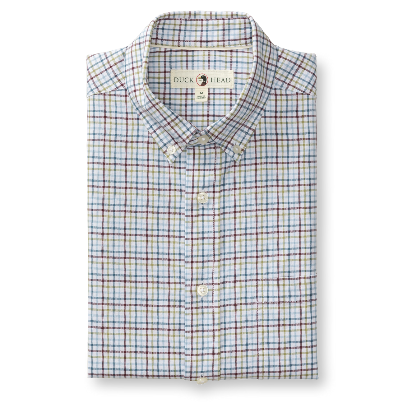 Cotton Oxford Sport Shirt - Bennet Plaid - Fig