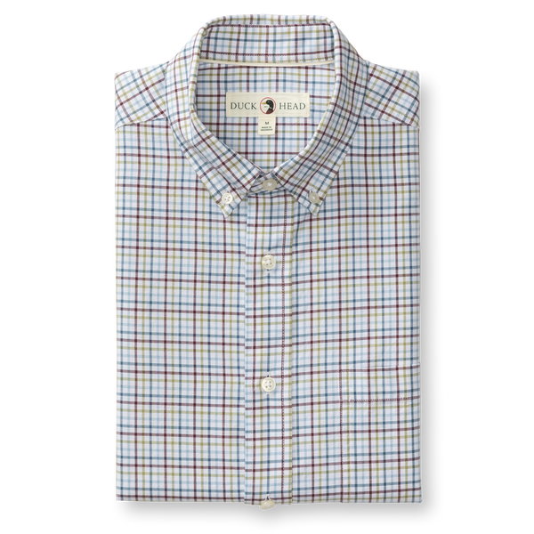 Cotton Oxford Sport Shirt - Bennet Plaid - Fig