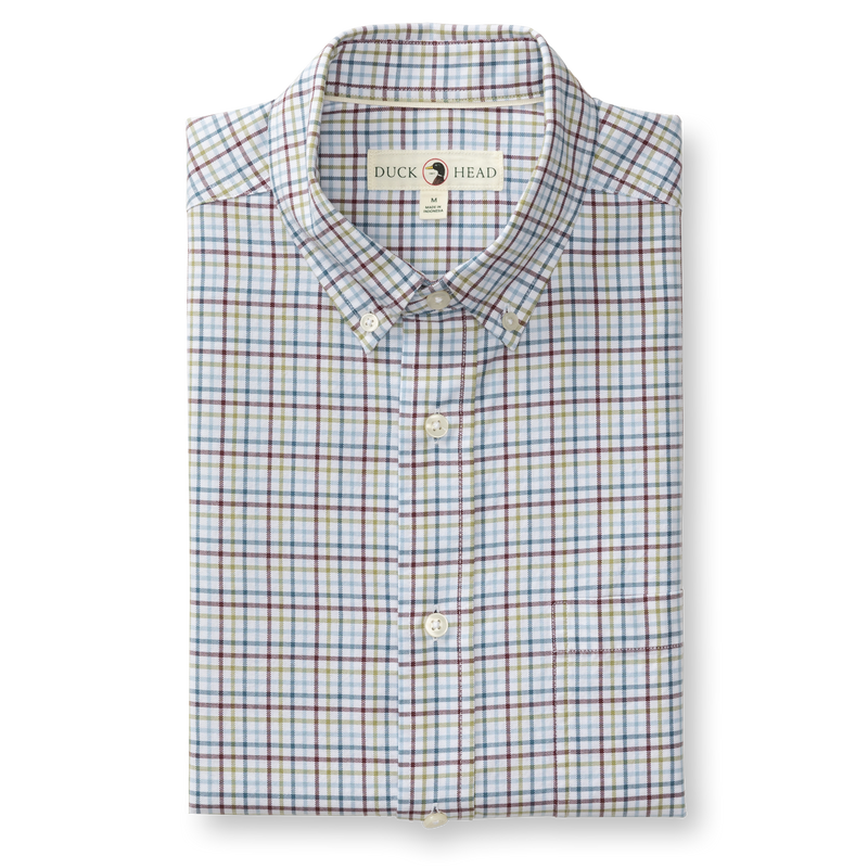 Cotton Oxford Sport Shirt - Bennet Plaid - Fig